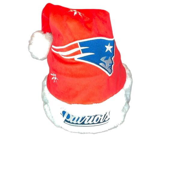New England Patriots Santa Hat Christmas NFL Football Official Team Beans Decor - Picture 11 of 13